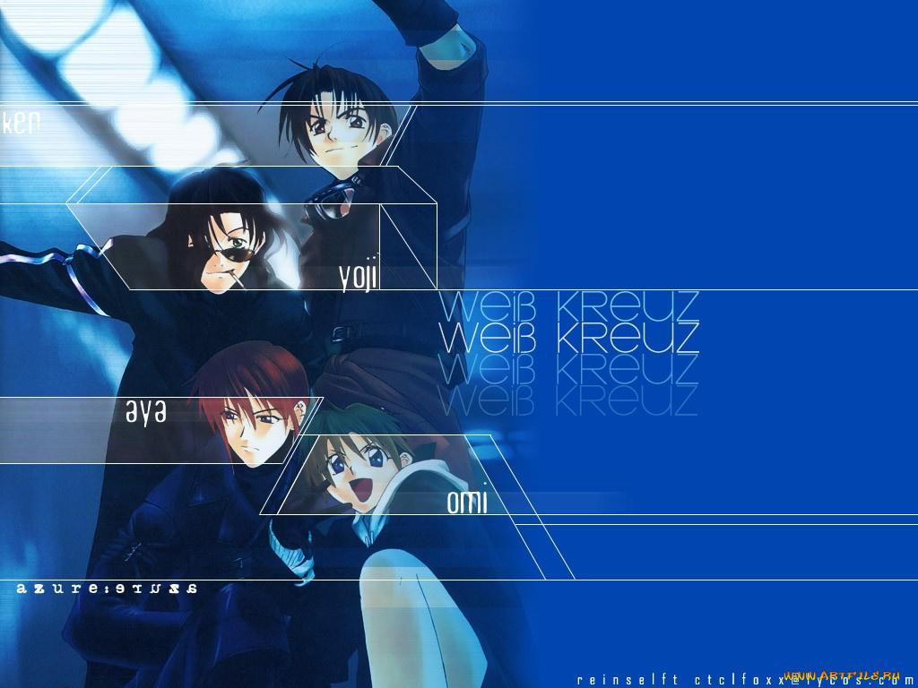 аниме, weiss, kreuz