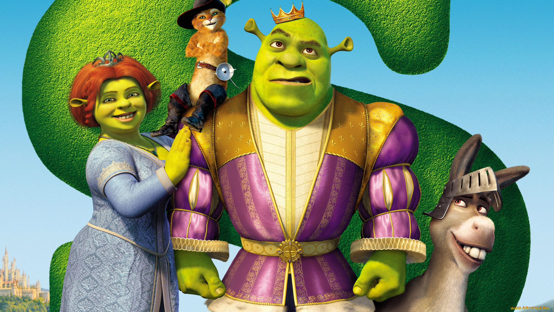 мультфильмы, shrek, the, third