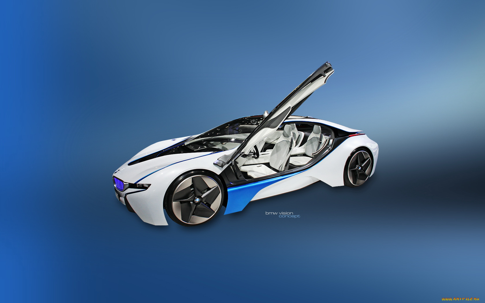 автомобили, векторная, графика, синий