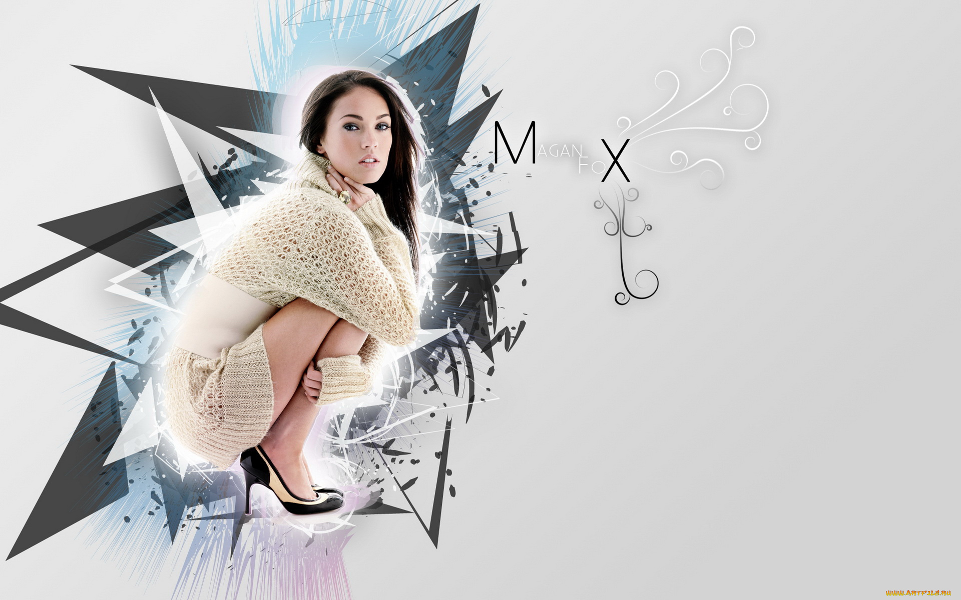 Megan, Fox, девушки, , , креатив, взгляд