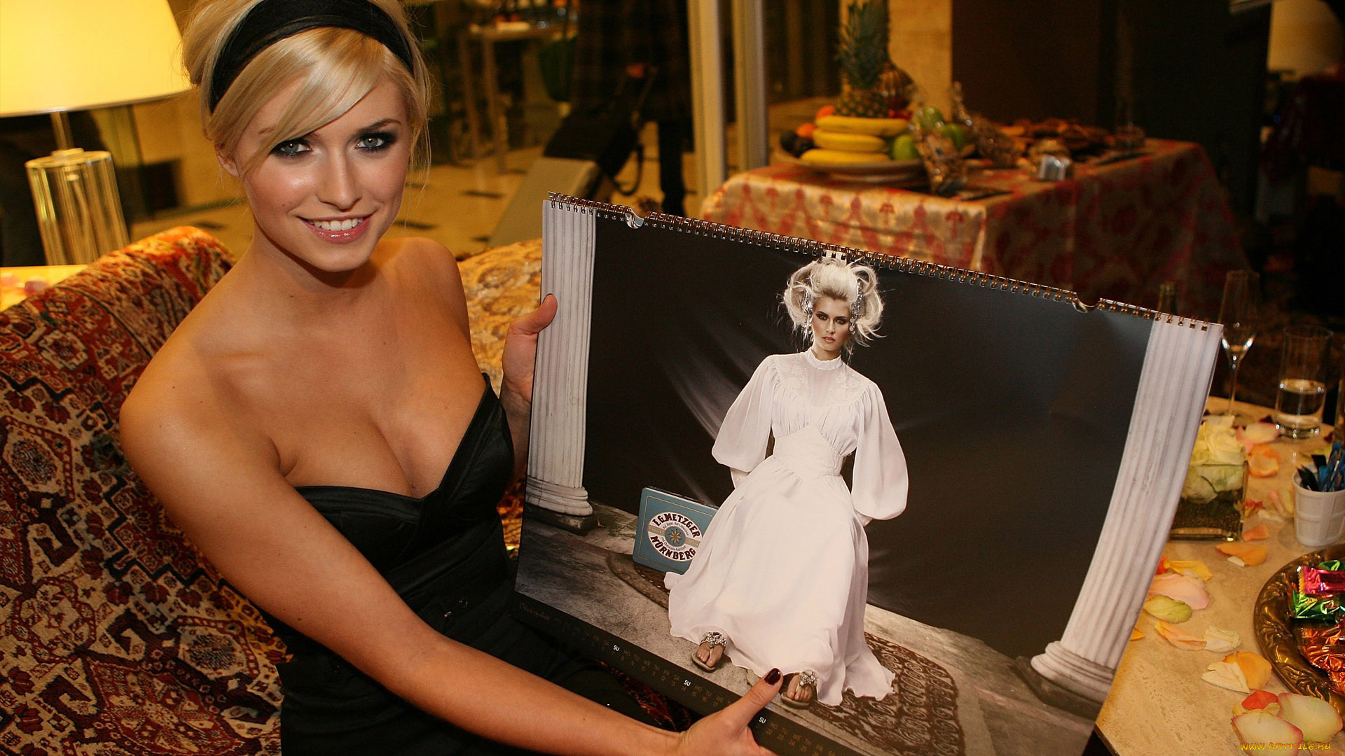 Lena, Gercke, девушки, , , декольте, украшение