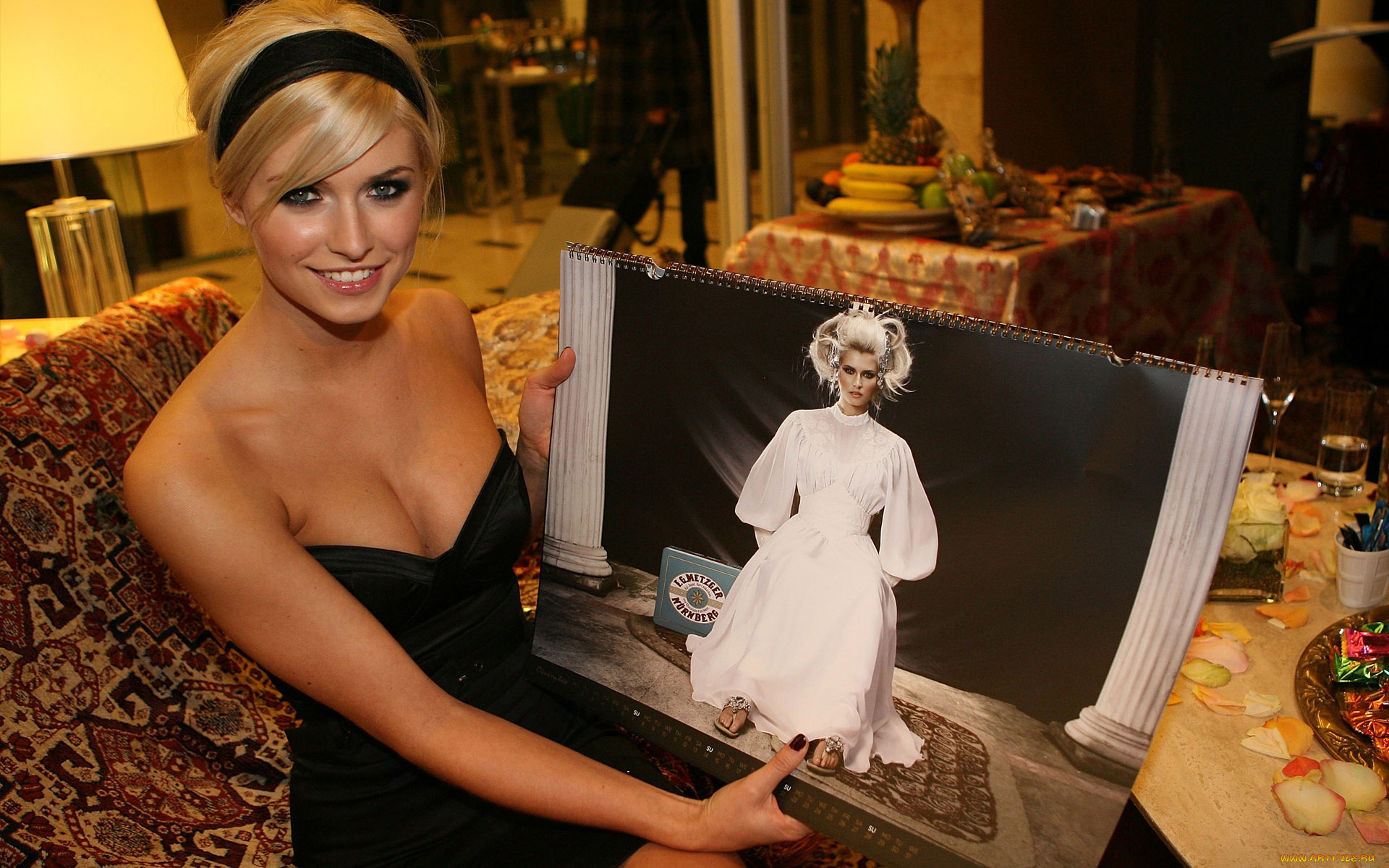 Lena, Gercke, девушки, , , декольте, украшение