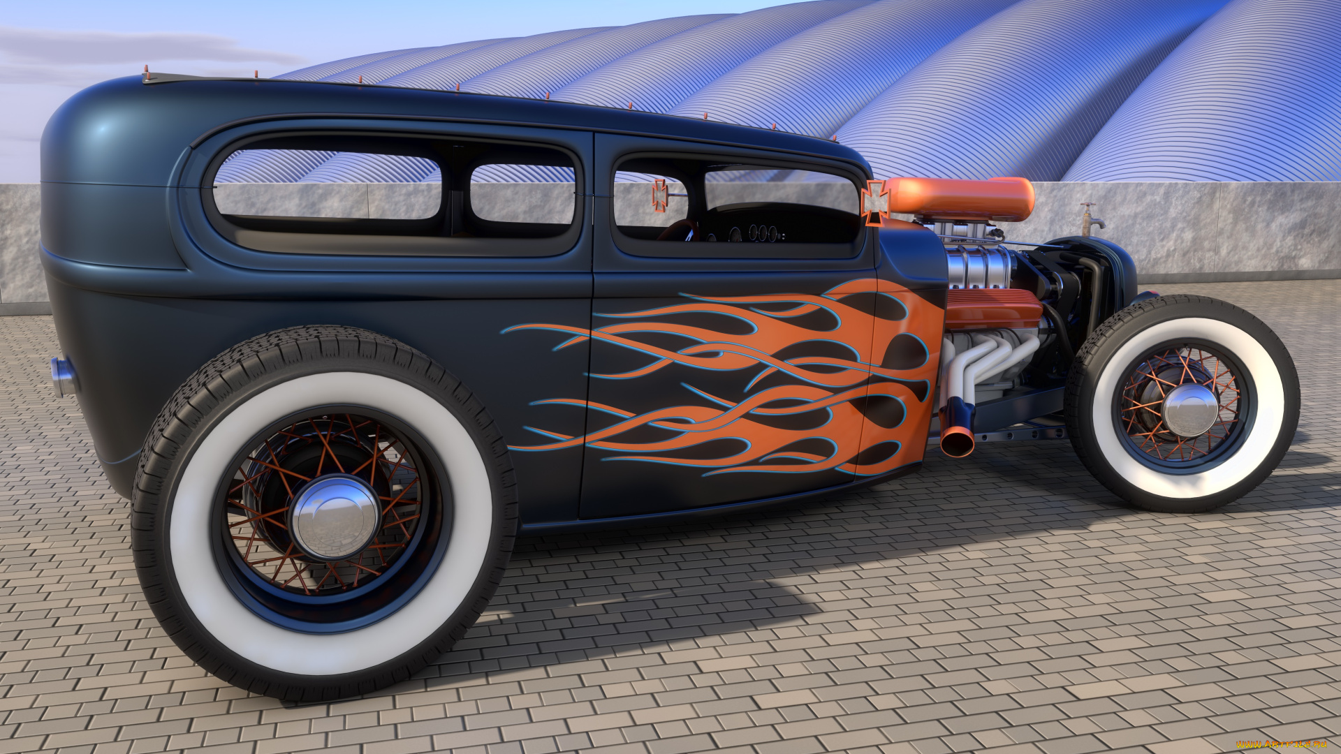 автомобили, 3д, rat, ford, rod