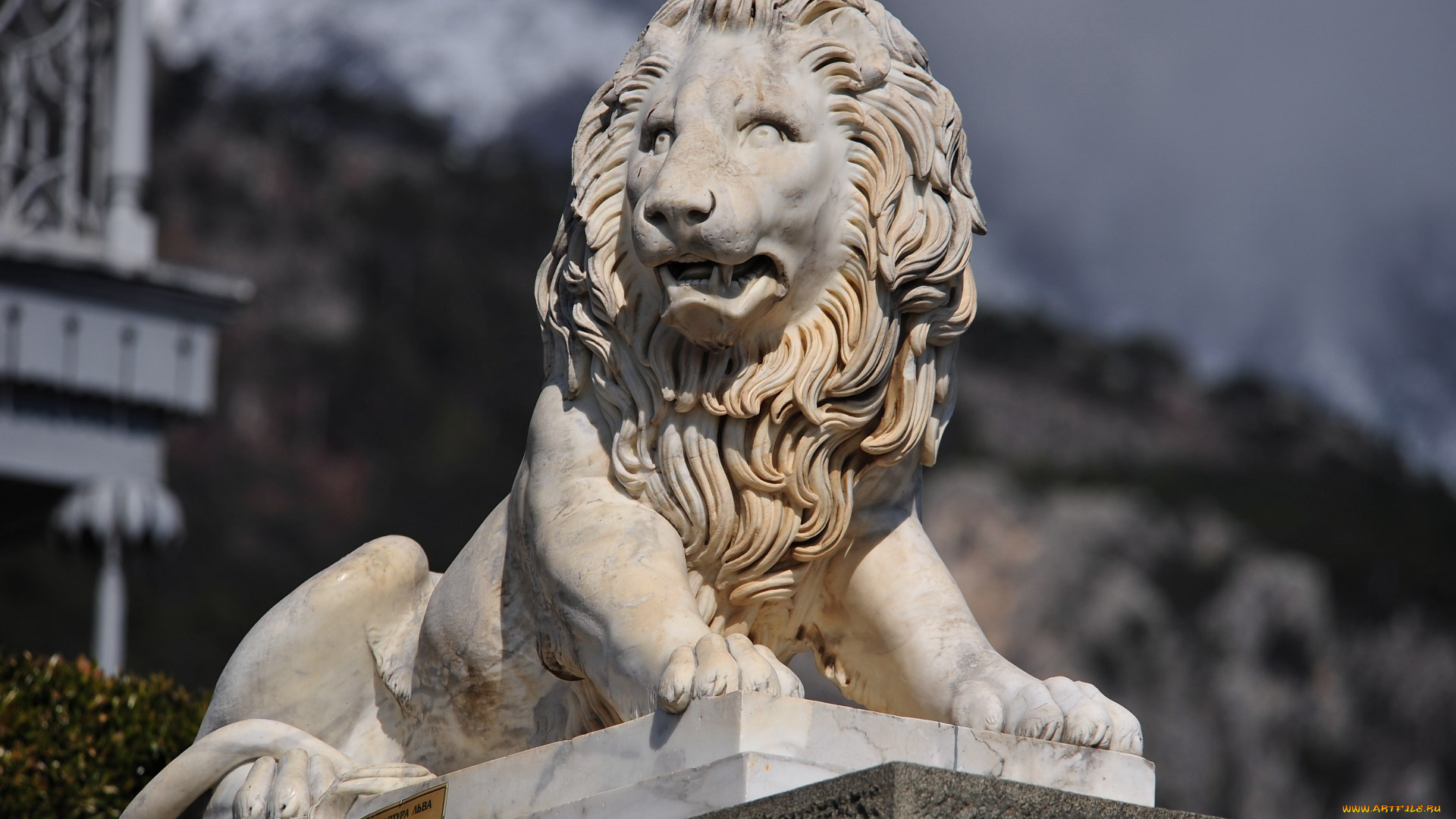 города, -, памятники, , скульптуры, , арт-объекты, лев, алупка