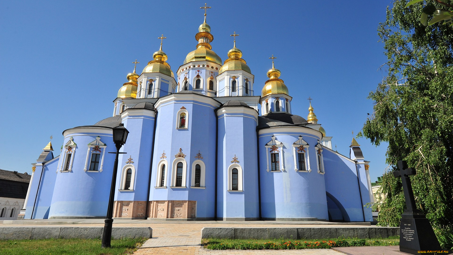 города, киев, , украина, михайловский, златоверхий, монастырь, киев