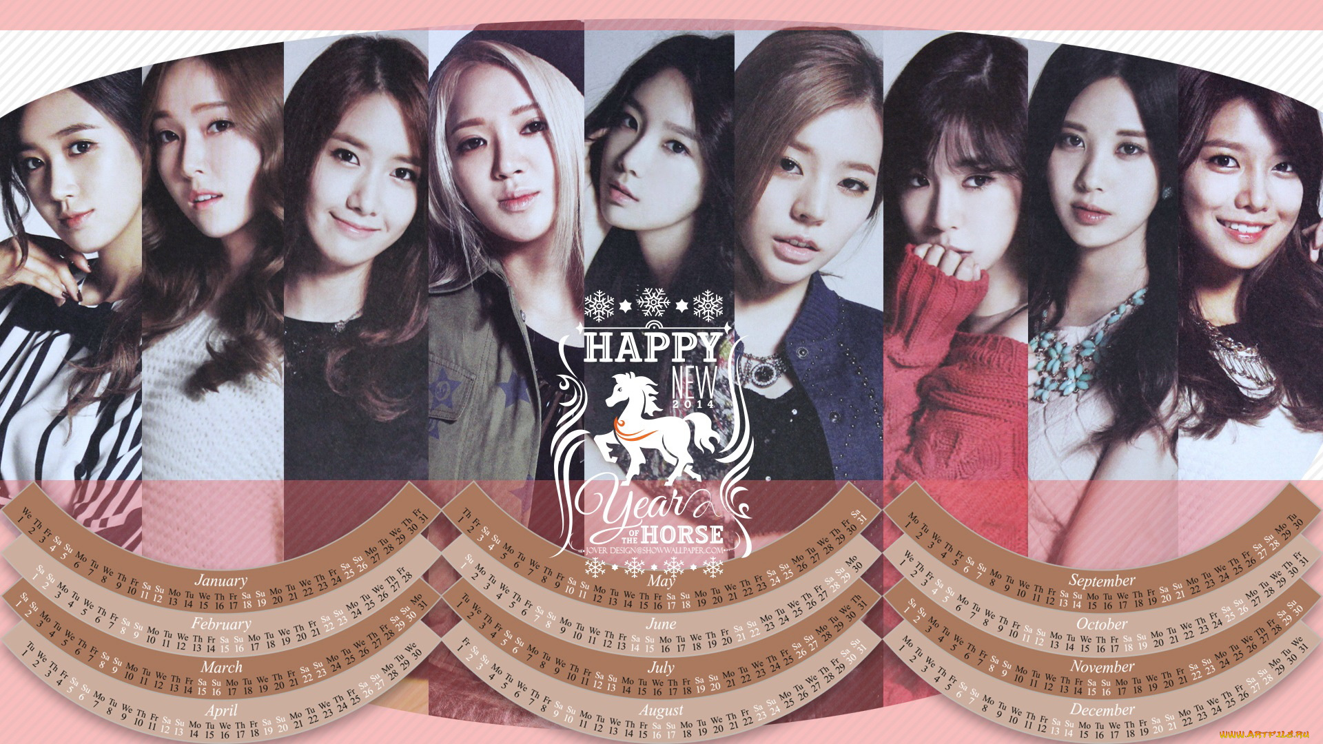 календари, девушки