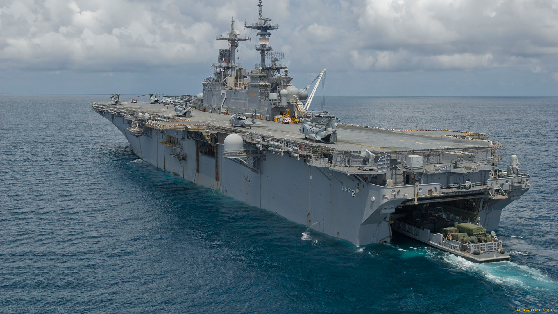 корабли, авианосцы, , вертолётоносцы, uss, essex, lhd-2, десантный, корабль, палуба, вертолеты, океан