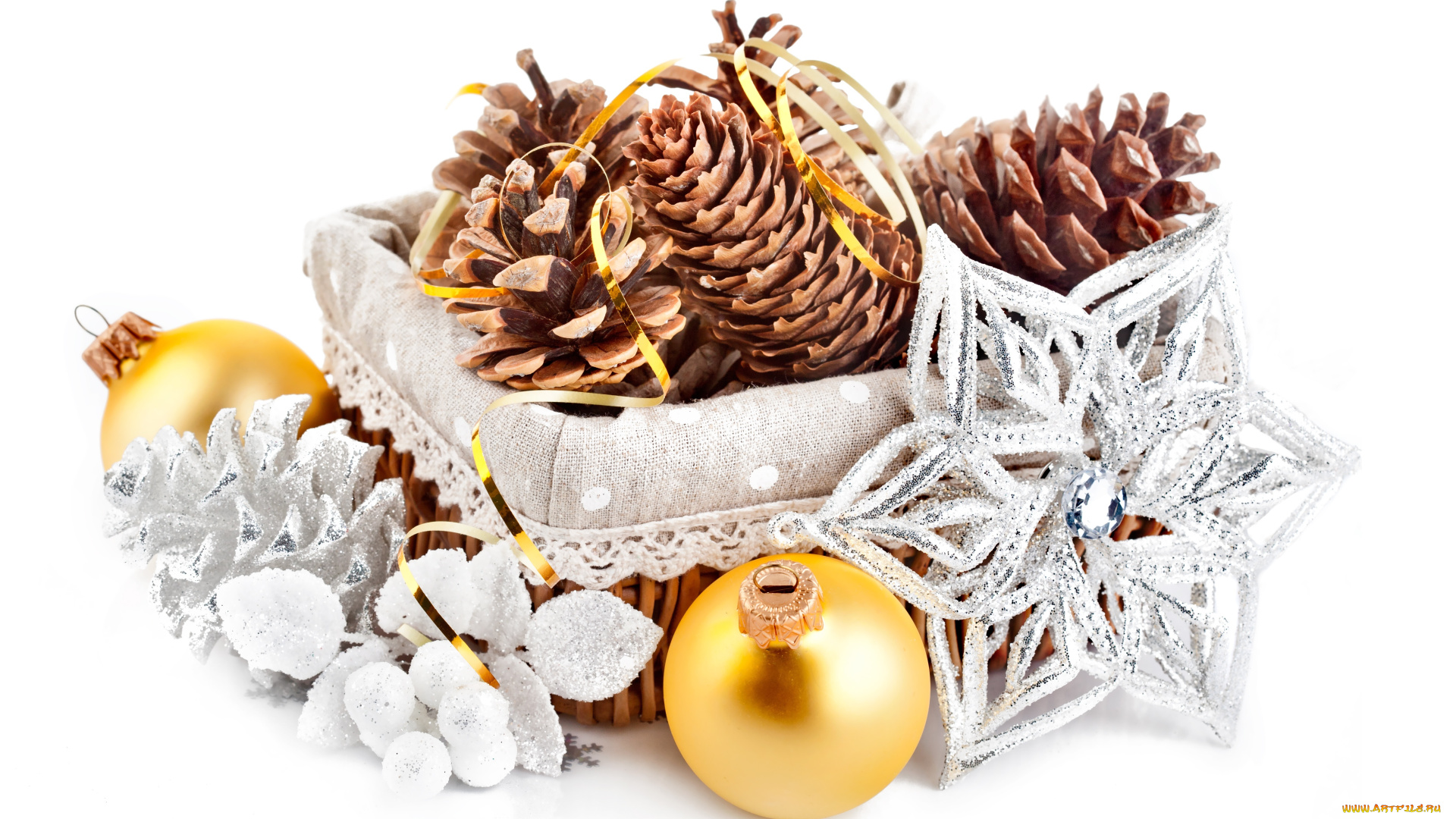 праздничные, -, разное, , новый, год, шишки, шарики, снежинка