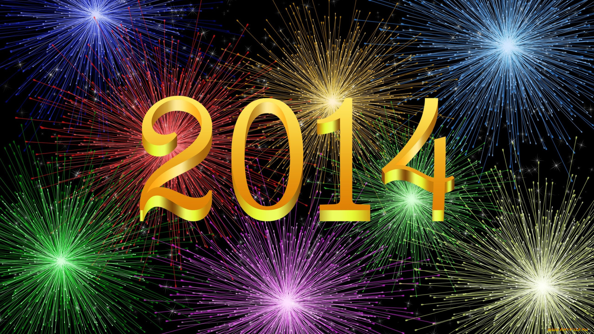 праздничные, 3д, графика, , новый, год, цифры