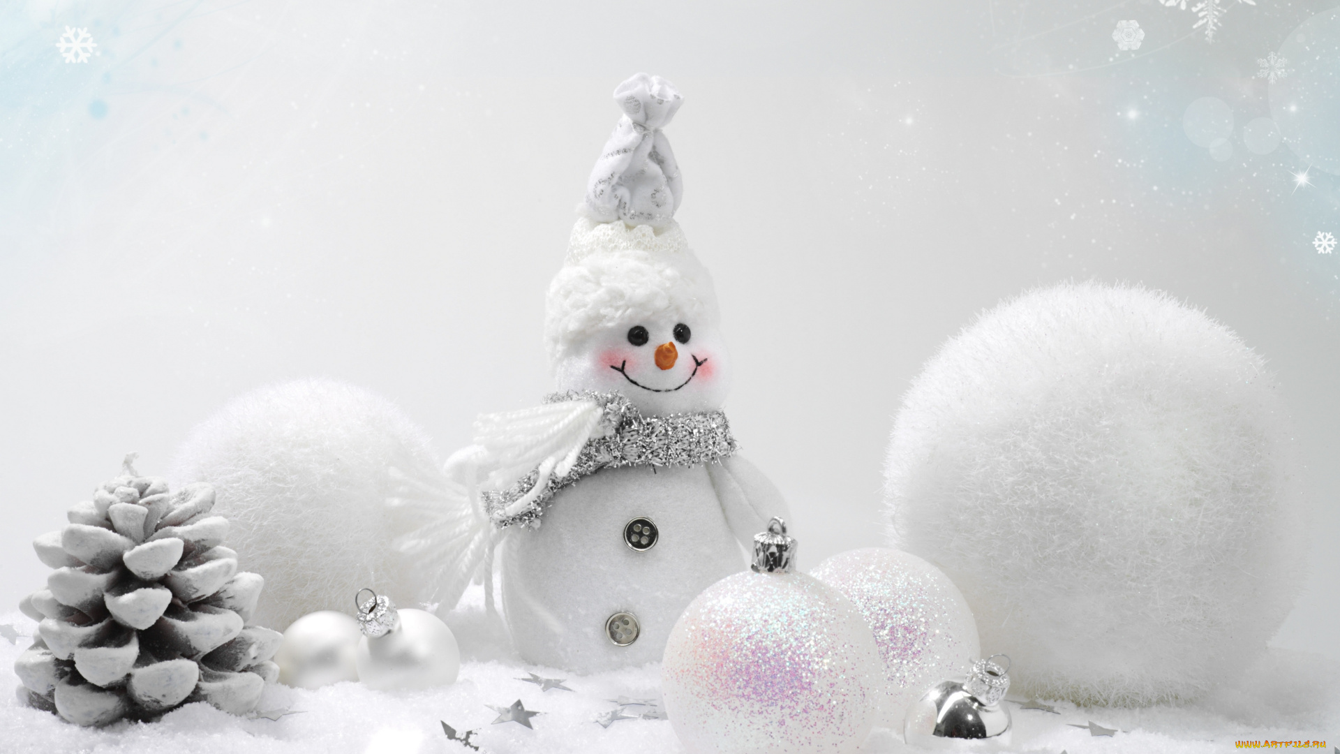 праздничные, снеговики, снеговик, шарики, шишка