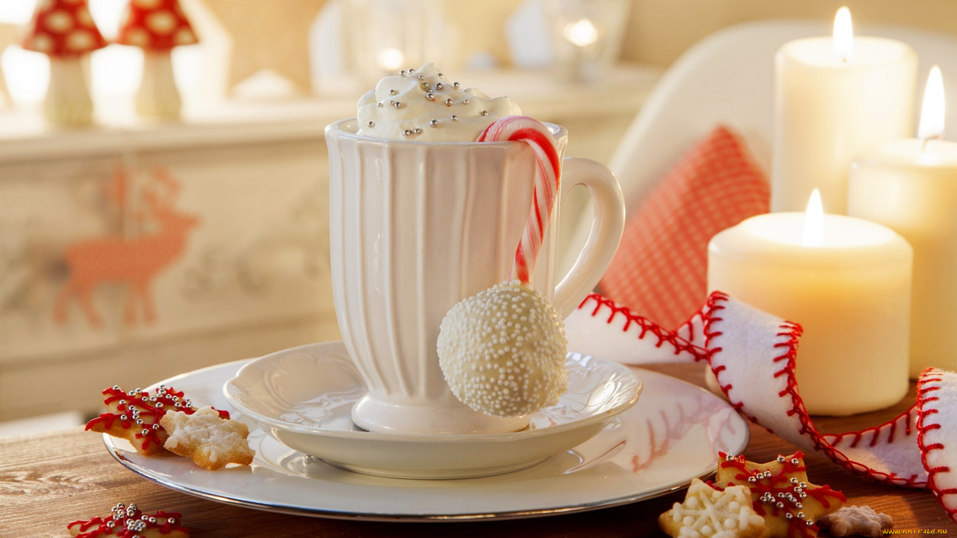 праздничные, угощения, свечи, десерт, печенье, праздник