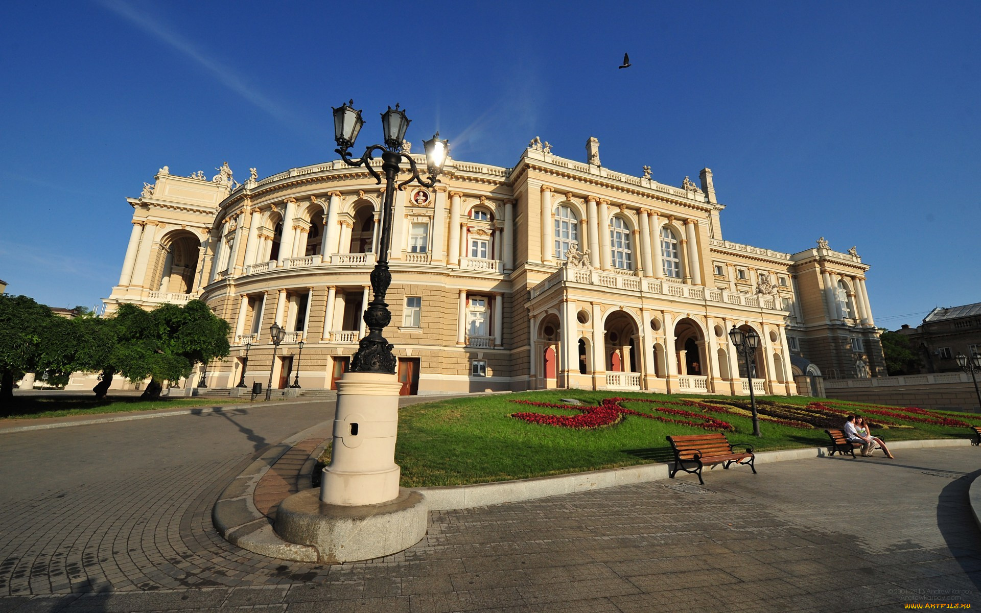 города, -, здания, , дома, одесса, театр, оперы, и, балета