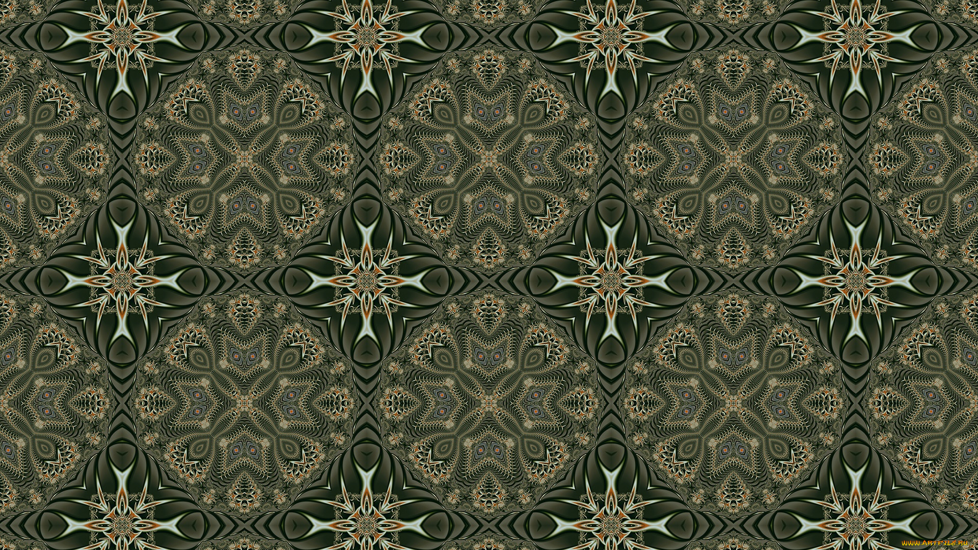 3д, графика, фракталы, , fractal, фон, цвета, узор