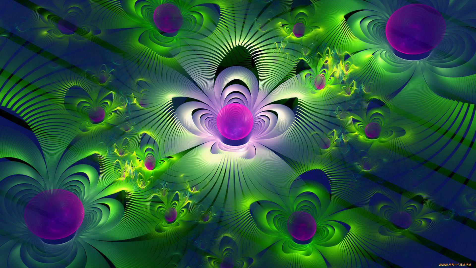 3д, графика, фракталы, , fractal, узор, фон, цвета