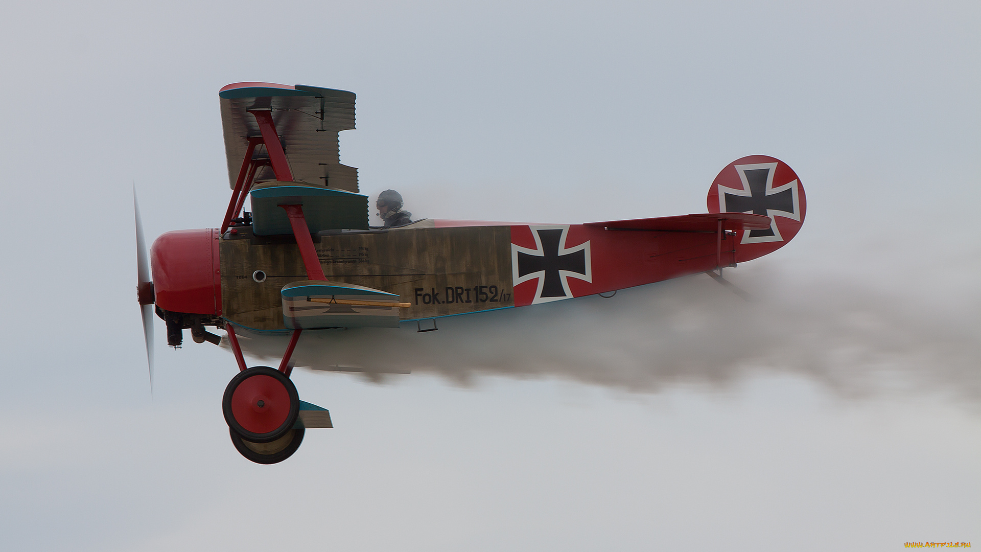 авиация, лёгкие, и, одномоторные, самолёты, дым