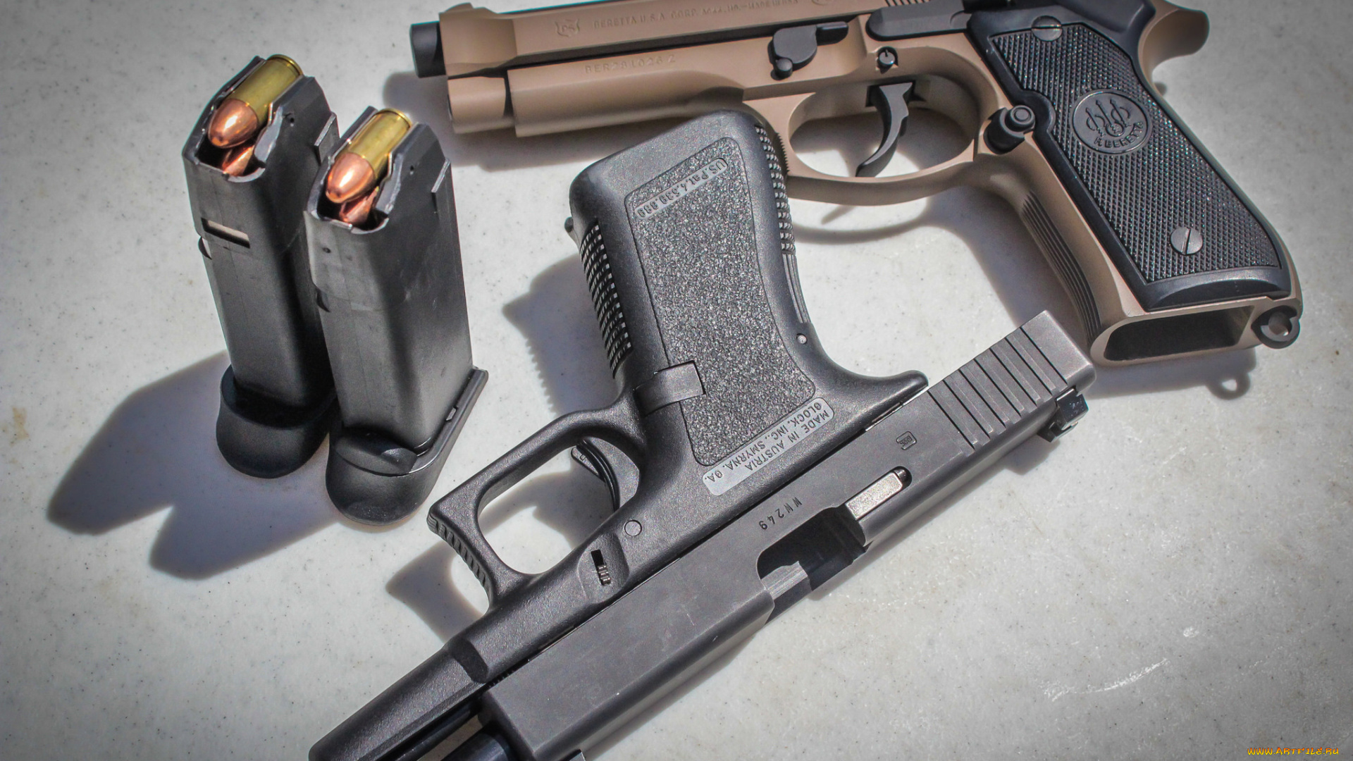 оружие, пистолеты, beretta, glock