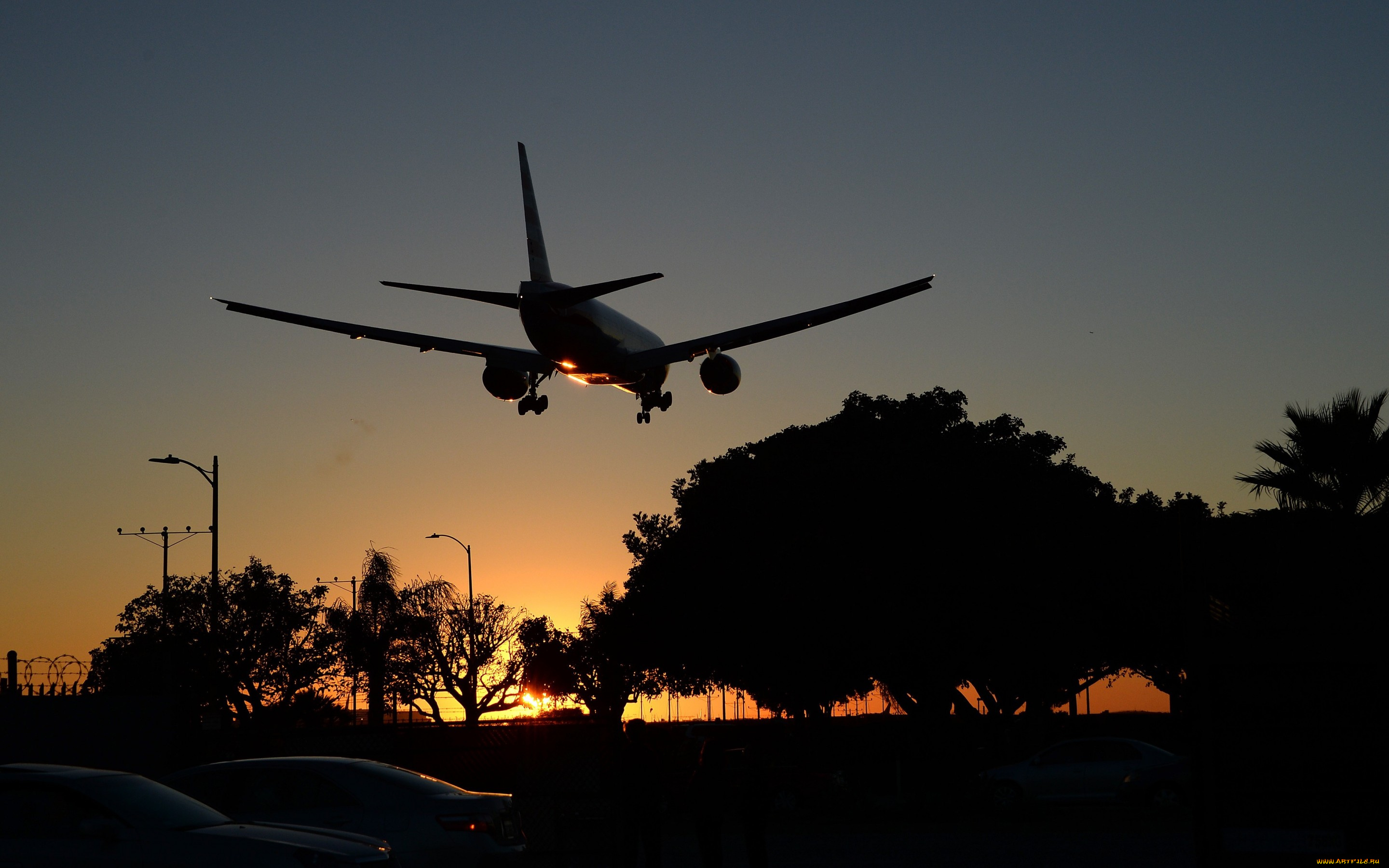 авиация, авиационный, пейзаж, креатив, закат