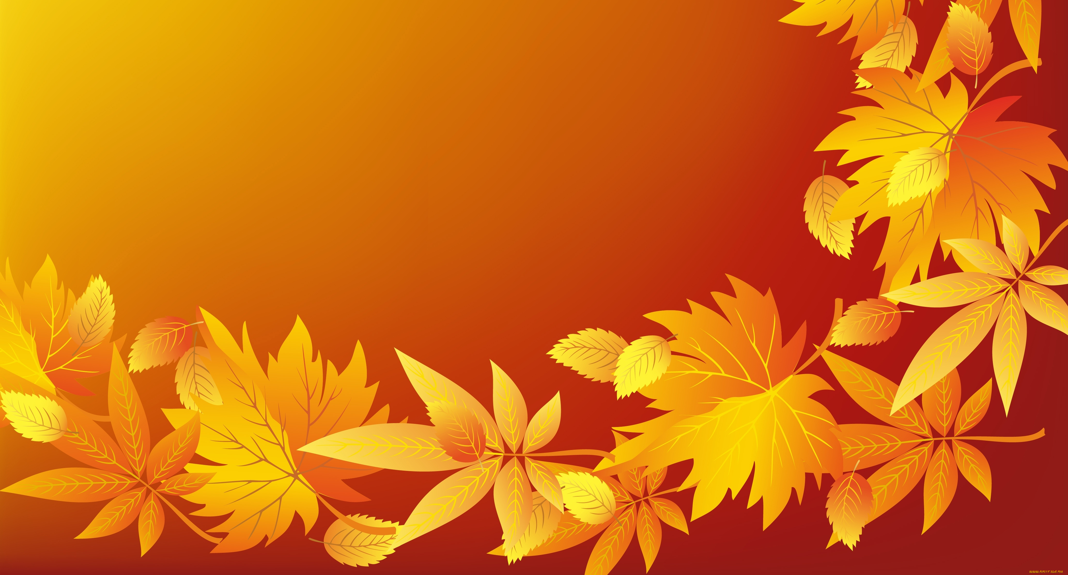 векторная, графика, природа, осень, листики, текстура