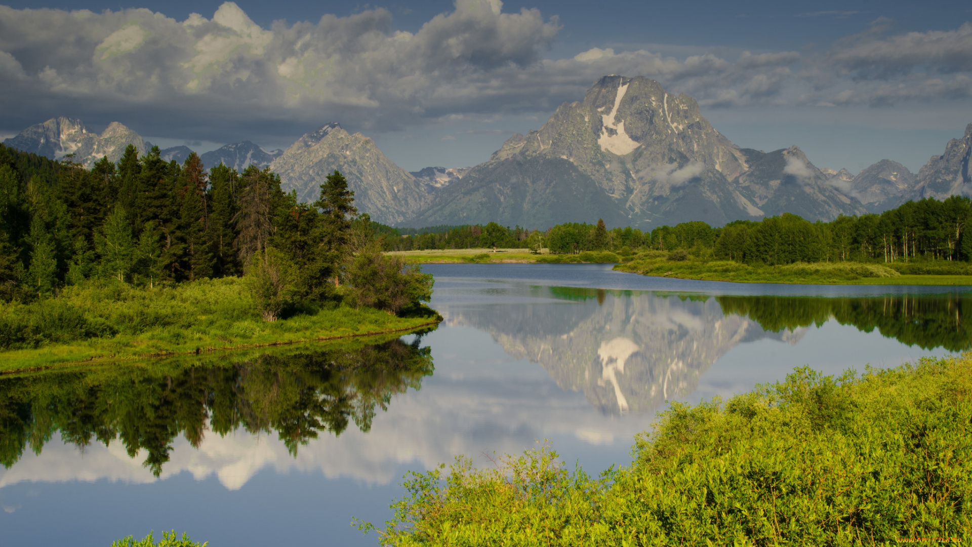 природа, реки, озера, горы, река, лес