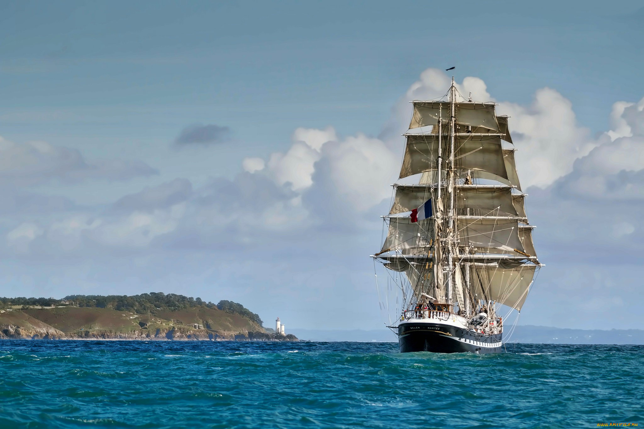 корабли, парусники, мачты, паруса