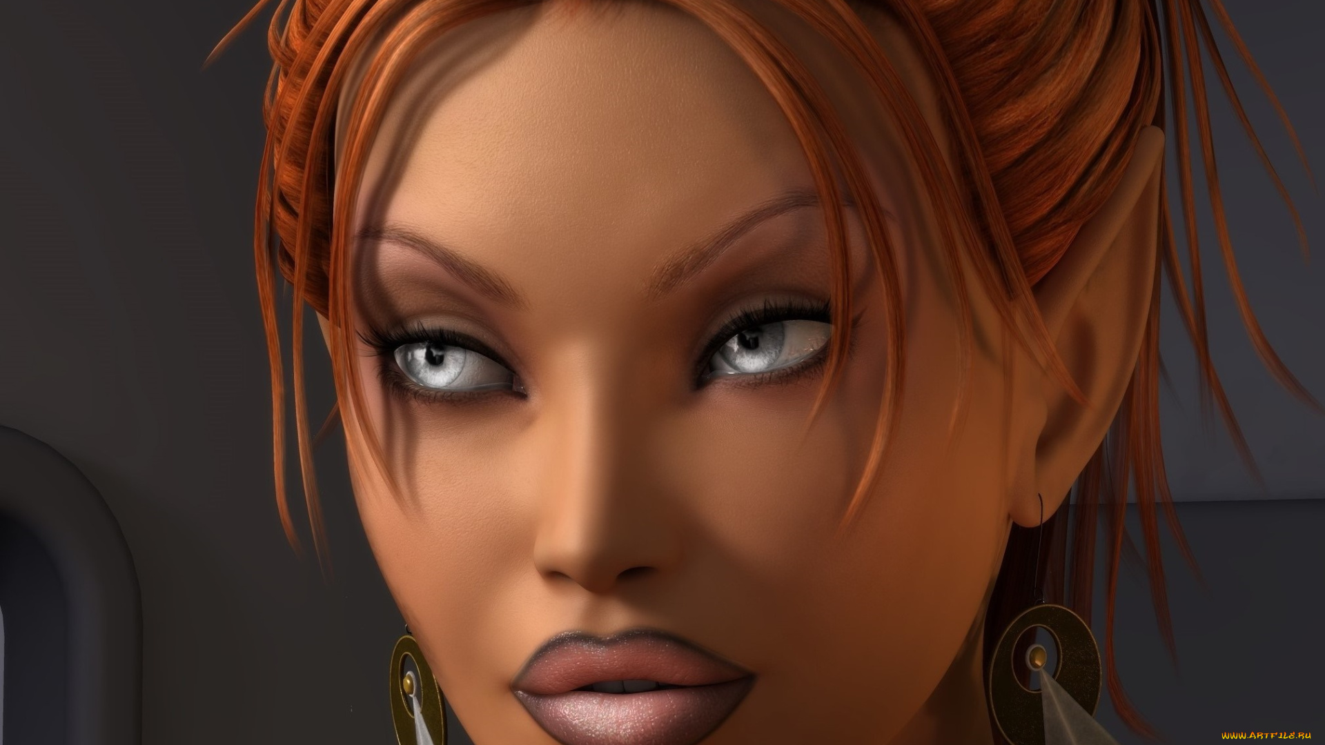 3д, графика, портрет, , portraits, девушка, фон, взгляд