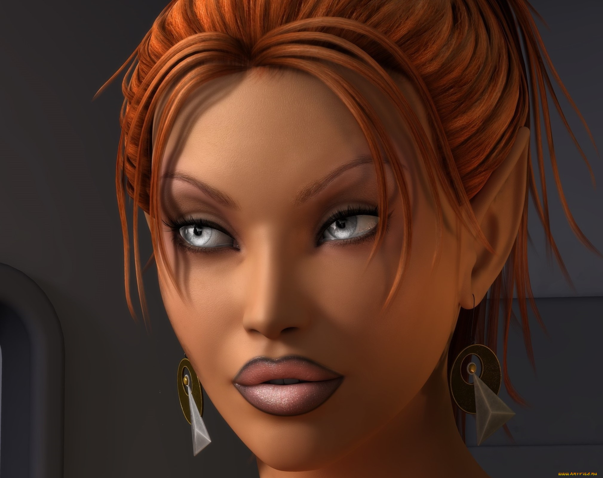 3д, графика, портрет, , portraits, девушка, фон, взгляд