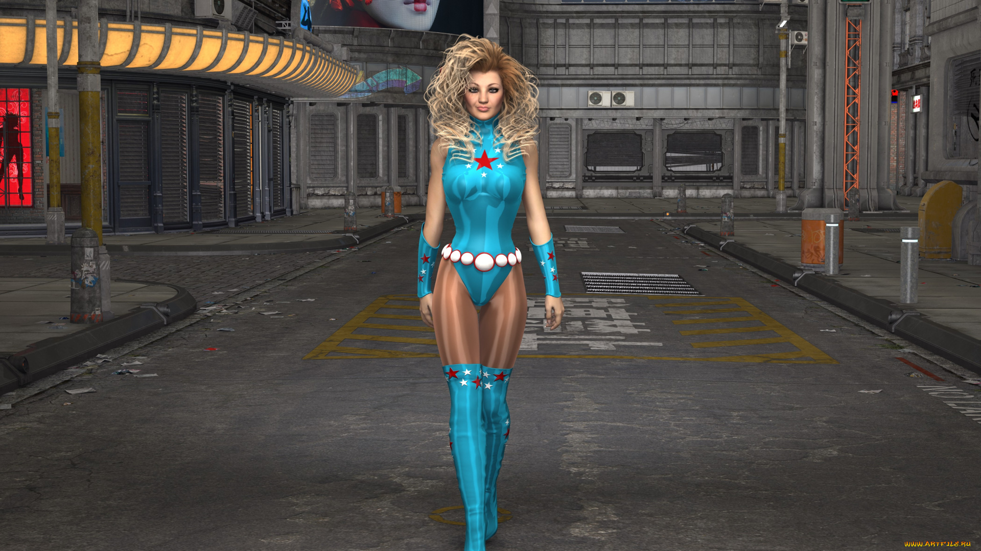 3д, графика, фантазия, , fantasy, девушка, фон, взгляд