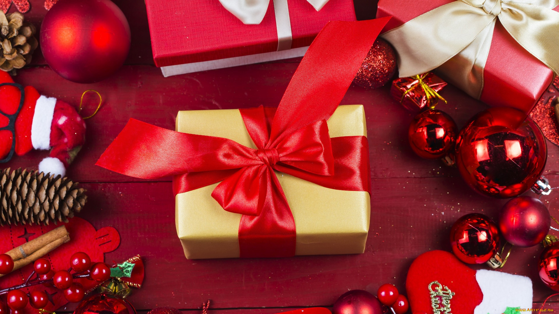 праздничные, подарки, и, коробочки, декор, праздник, игрушки, украшения, новый, год, бант, подарок