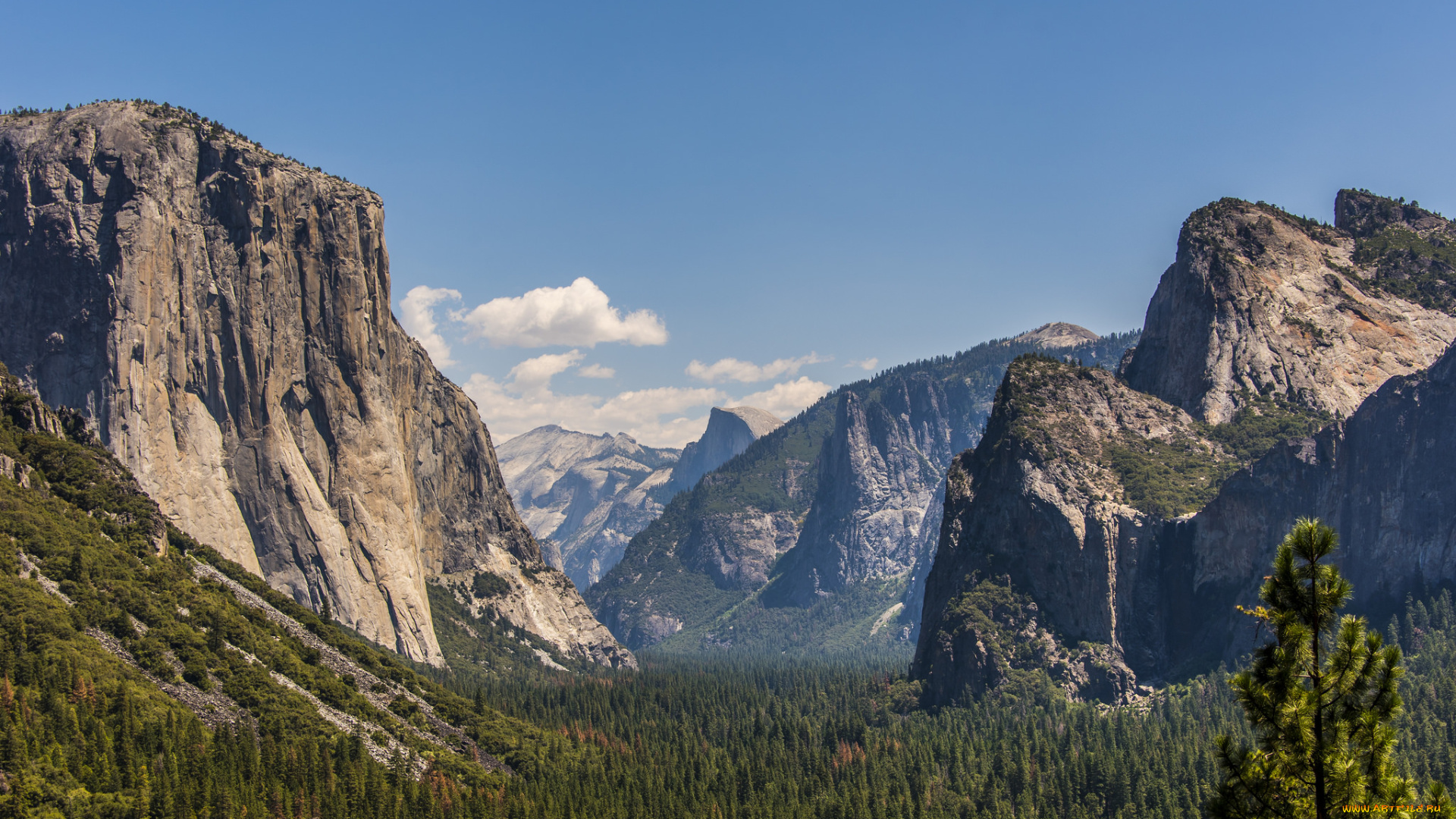 природа, горы, простор