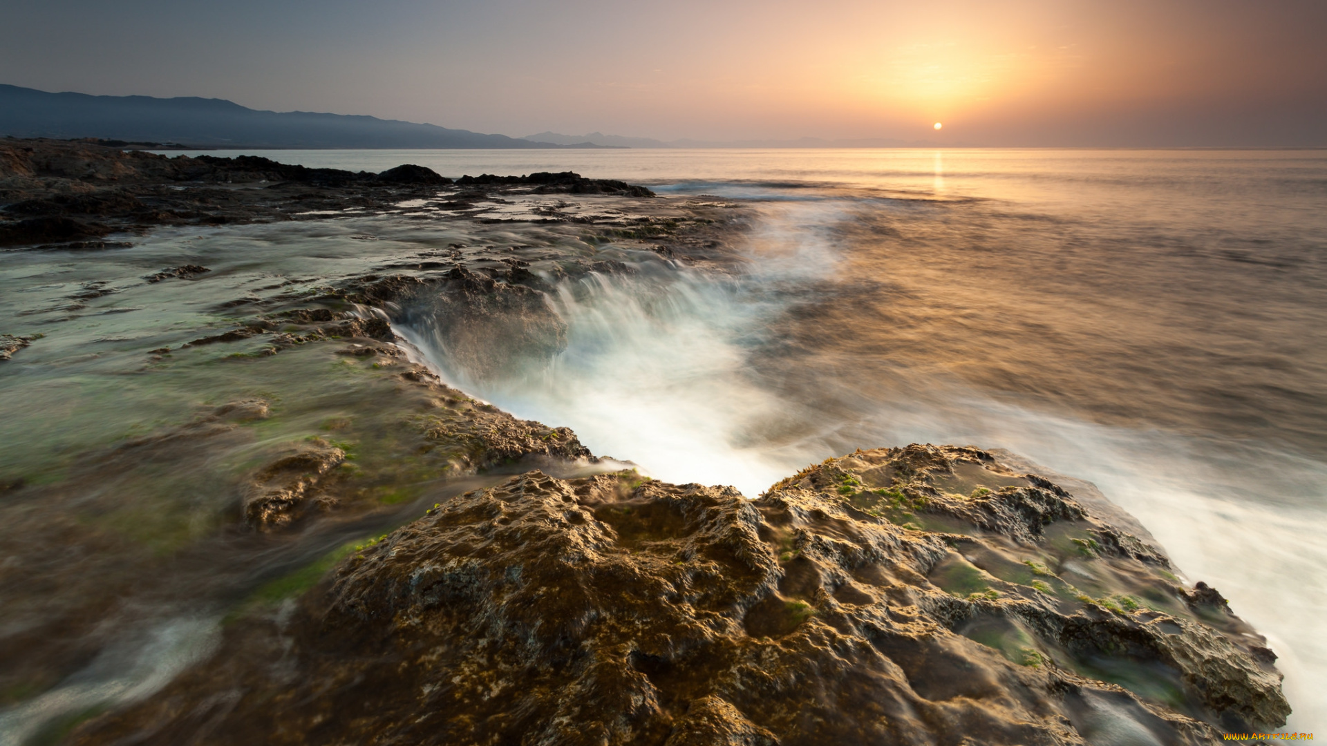 природа, побережье, простор