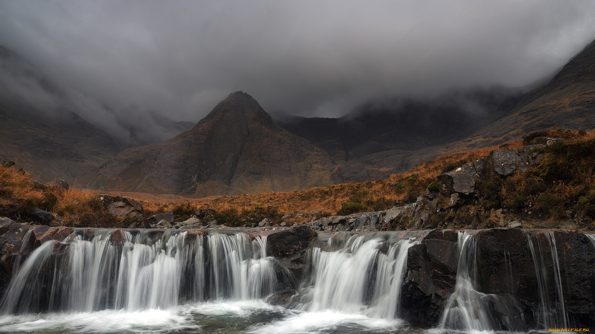 природа, водопады, простор