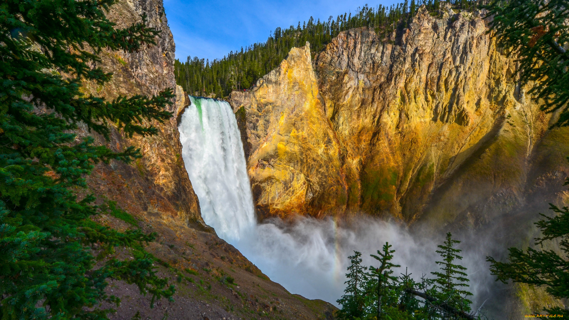 природа, водопады, простор