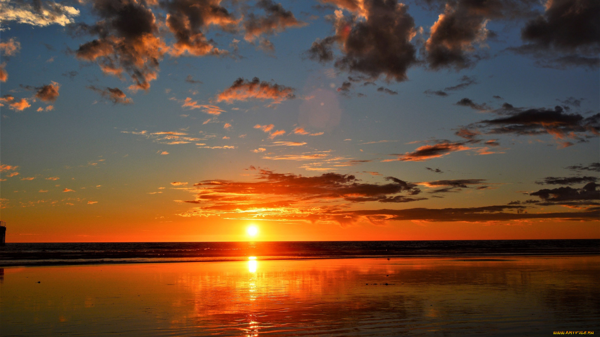 природа, восходы, закаты, море, солнце, небо, закат