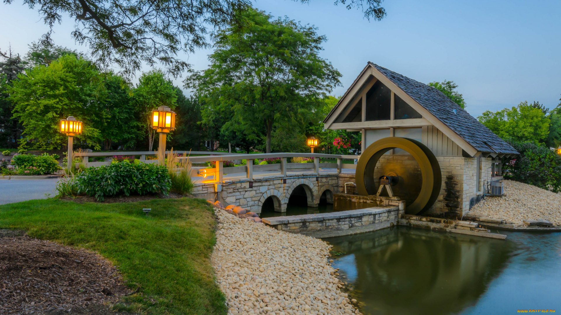 разное, мельницы, простор