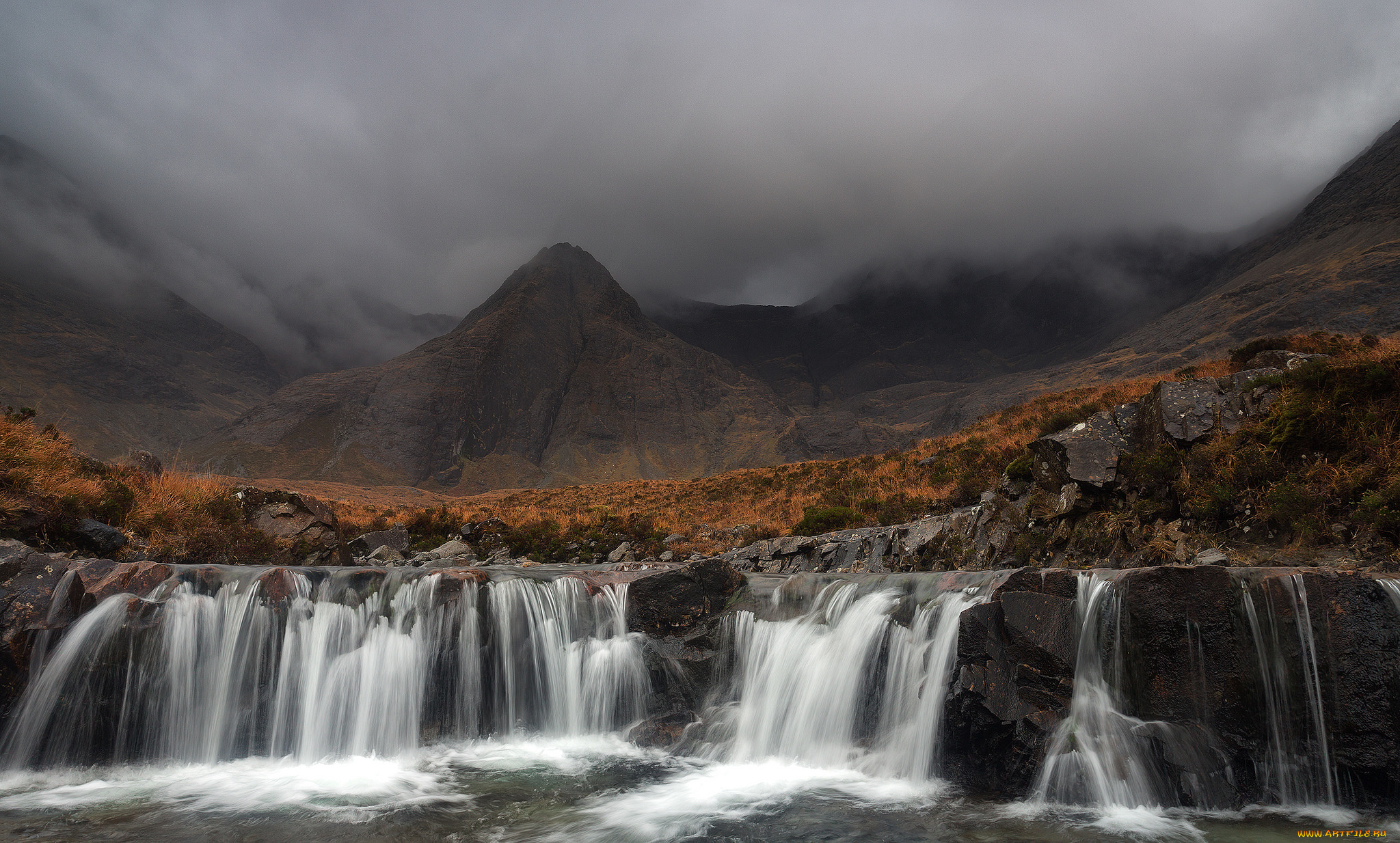 природа, водопады, простор