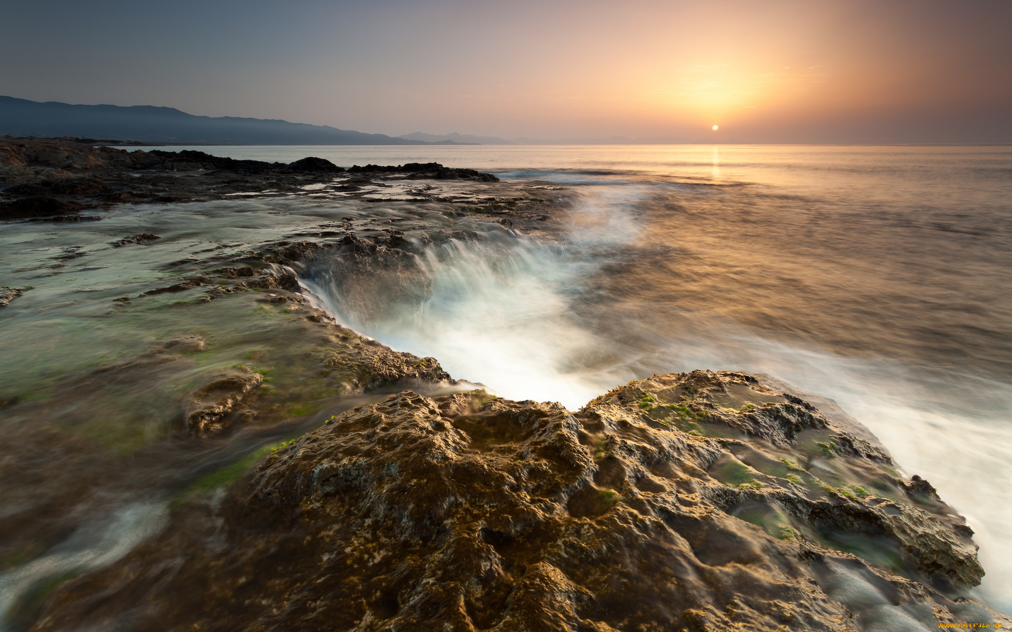 природа, побережье, простор