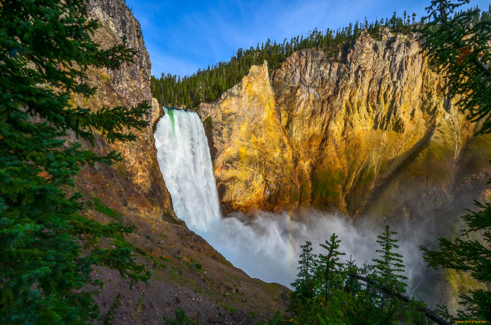 природа, водопады, простор