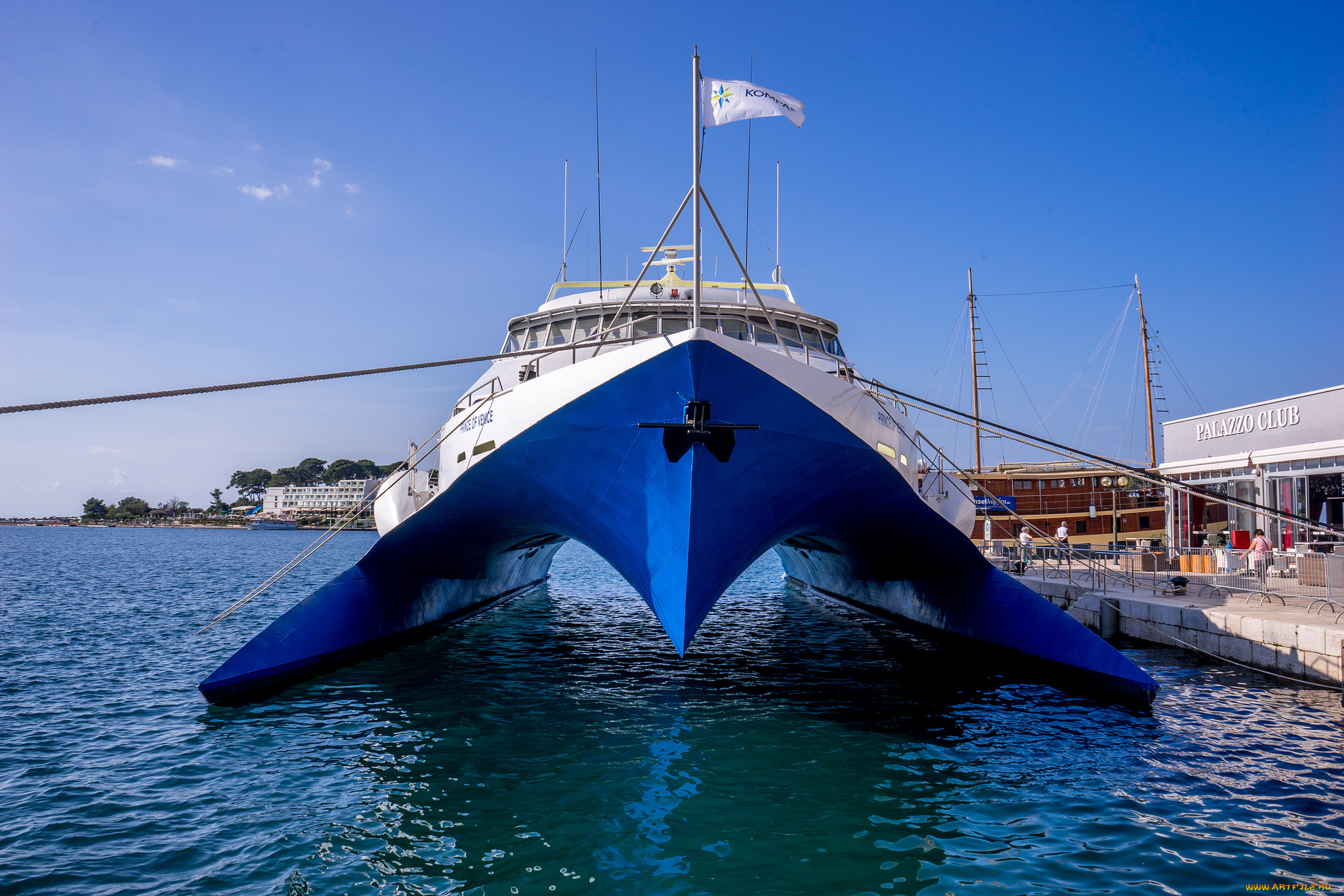 корабли, катамараны, и, тримараны, катамаран