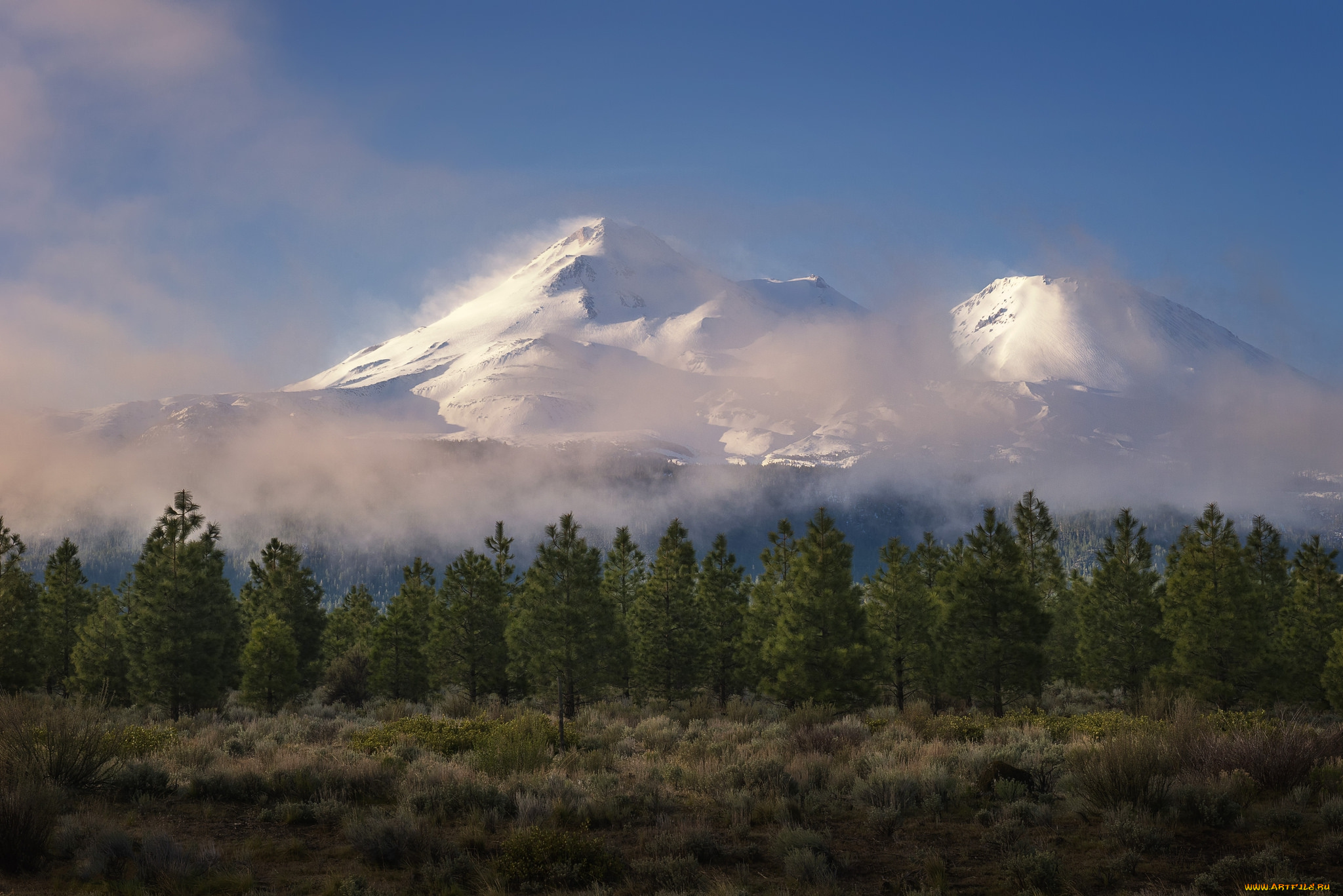 природа, горы, простор