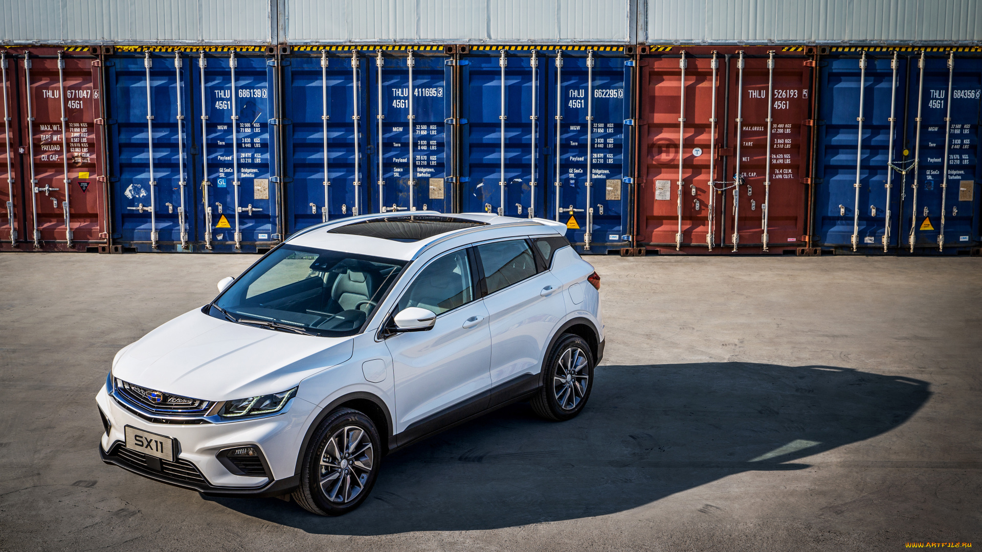 2020, geely, binyue, phev, автомобили, geely, bin, yue, phev, 4k, кроссовер, белый, электромобиль, китайские