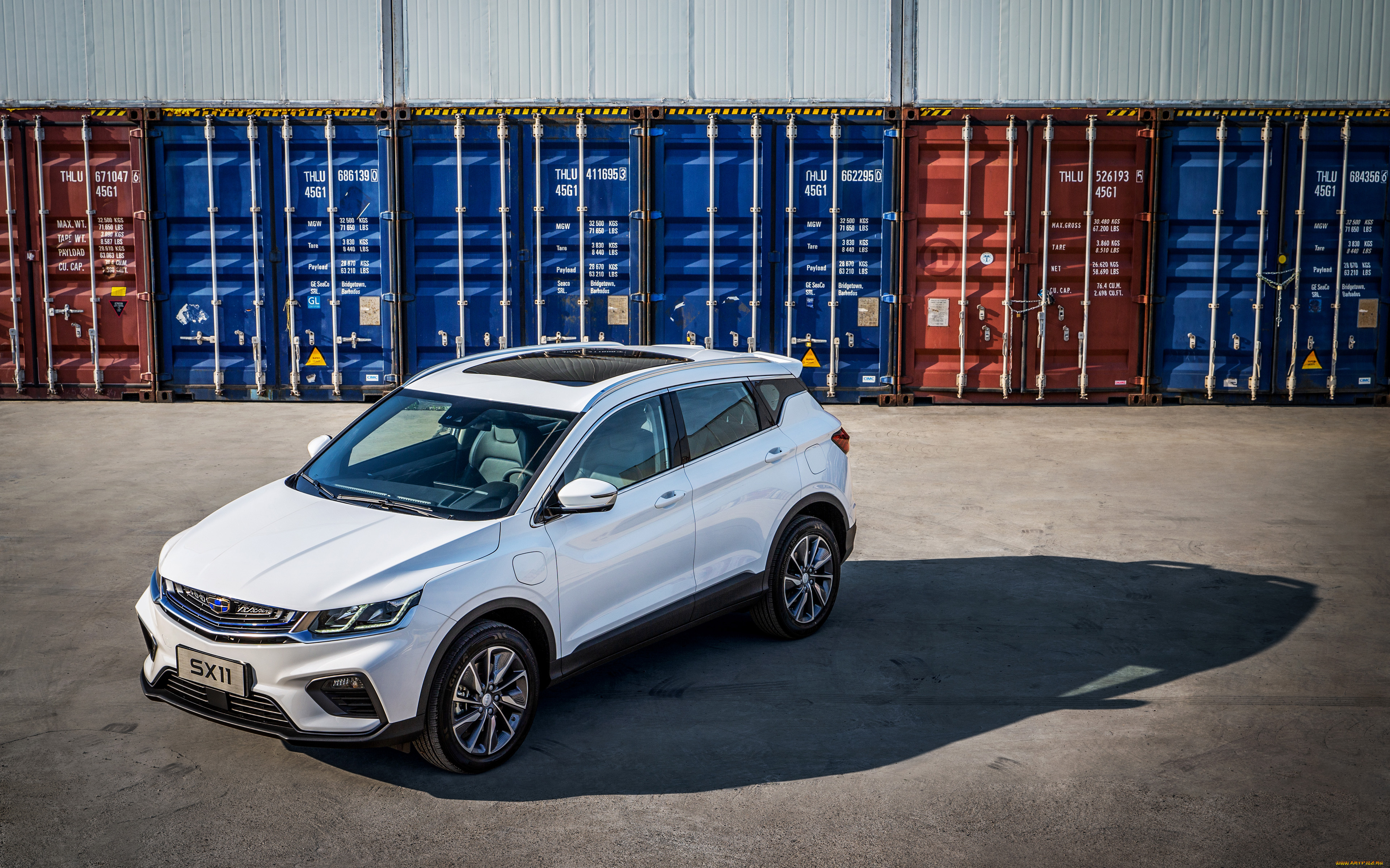 2020, geely, binyue, phev, автомобили, geely, bin, yue, phev, 4k, кроссовер, белый, электромобиль, китайские