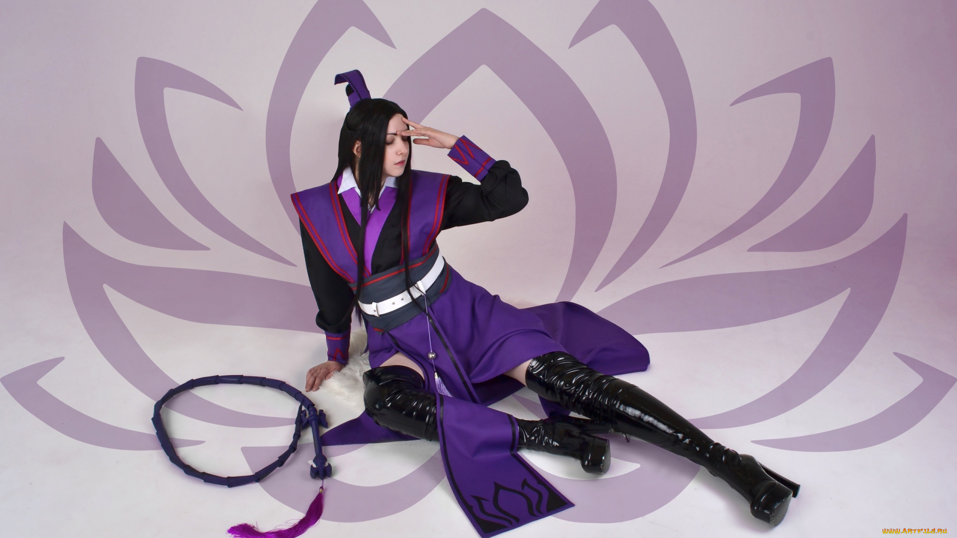 девушки, -, креатив, , косплей, костюм, сапоги, кнут