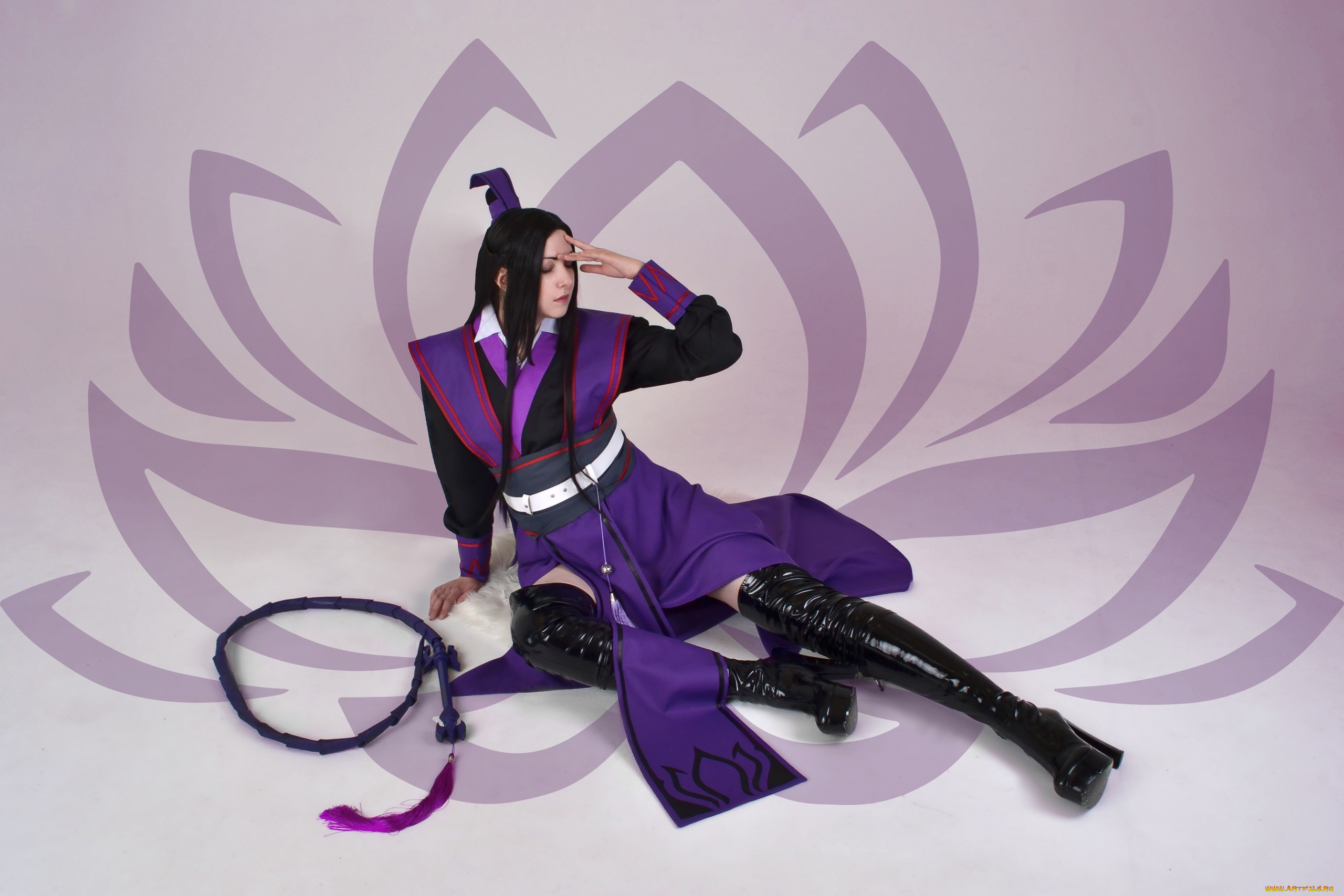 девушки, -, креатив, , косплей, костюм, сапоги, кнут