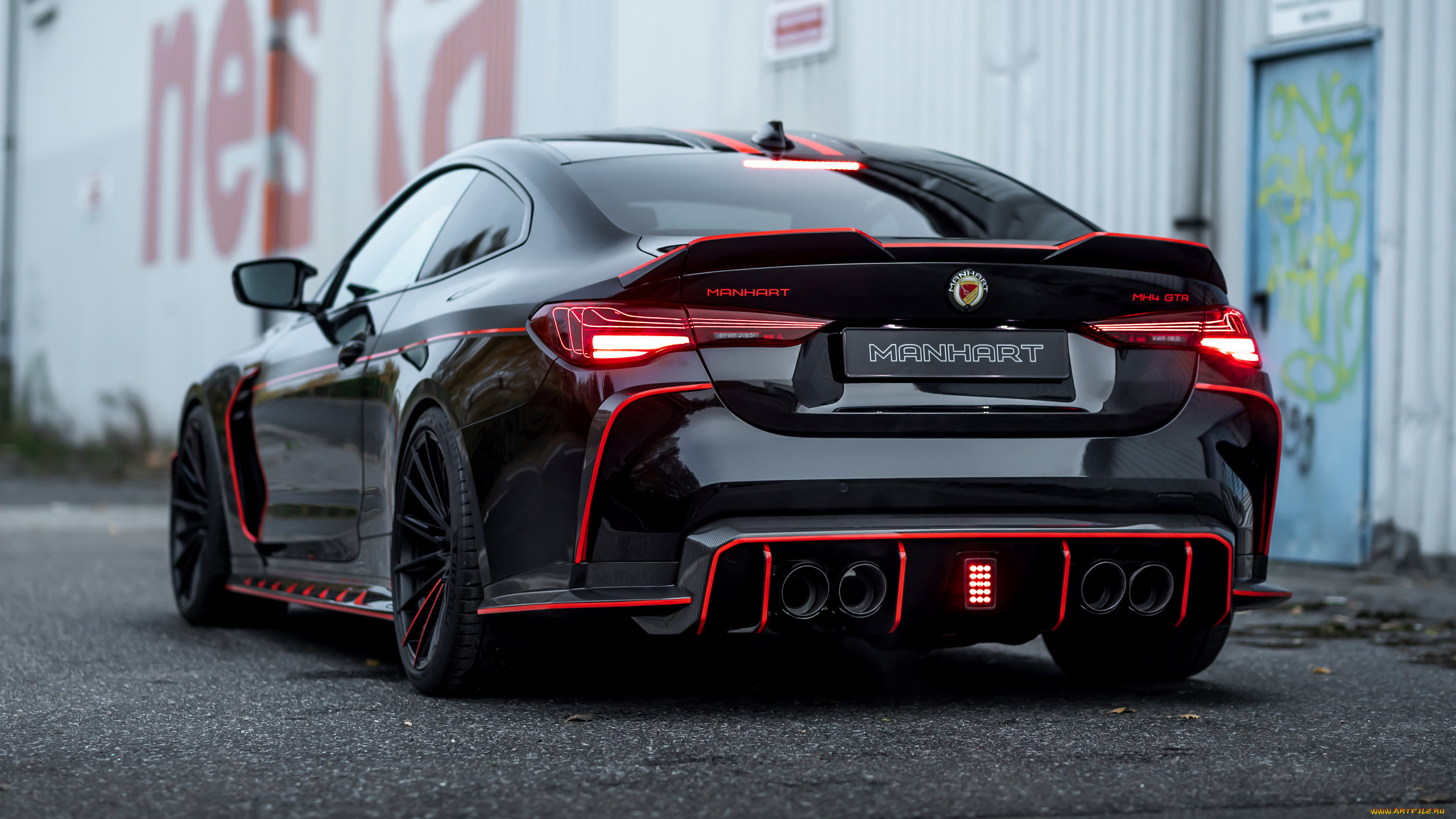 manhart, mh4, gtr, ii, 2022, автомобили, bmw, manhart, mh4, gtr, 2022, вид, сзади, тюнинг, купе