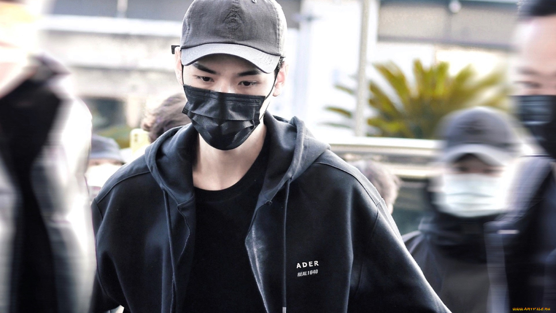 мужчины, gong, jun, |, simon, gong, актер, маска, кепка