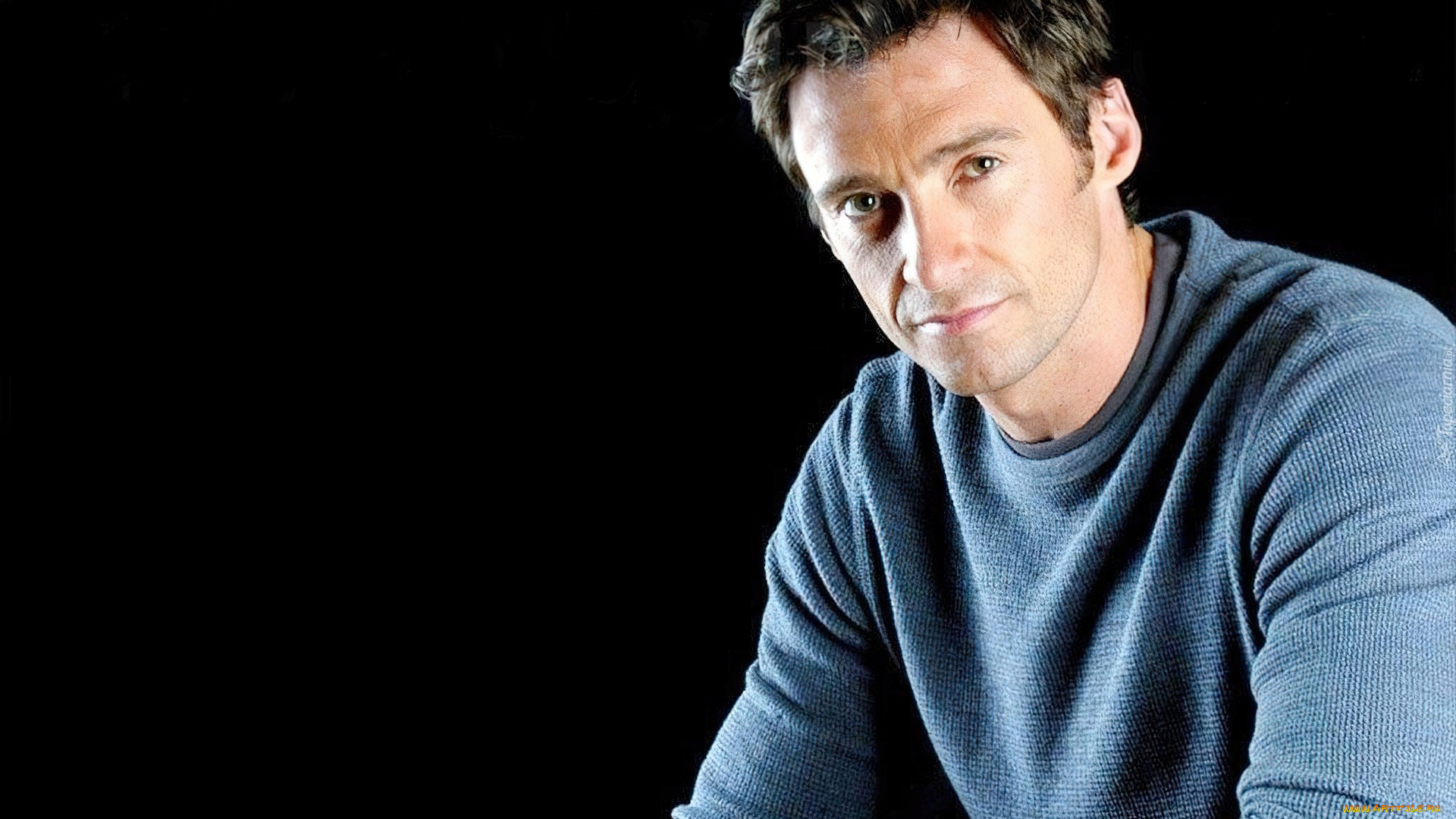 мужчины, hugh, jackman, актер, свитер