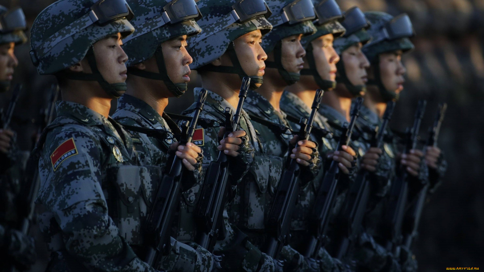 оружие, армия, спецназ, китайская, винтовки, штурмовая, винтовка, шлем, азия, китай, солдаты