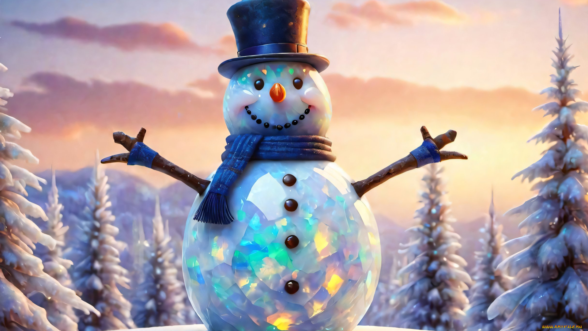 праздничные, снеговики, нейросети, графика, нейроарт, ai, art, нейронные, сети, рисунки, нейро, искусство, снеговик