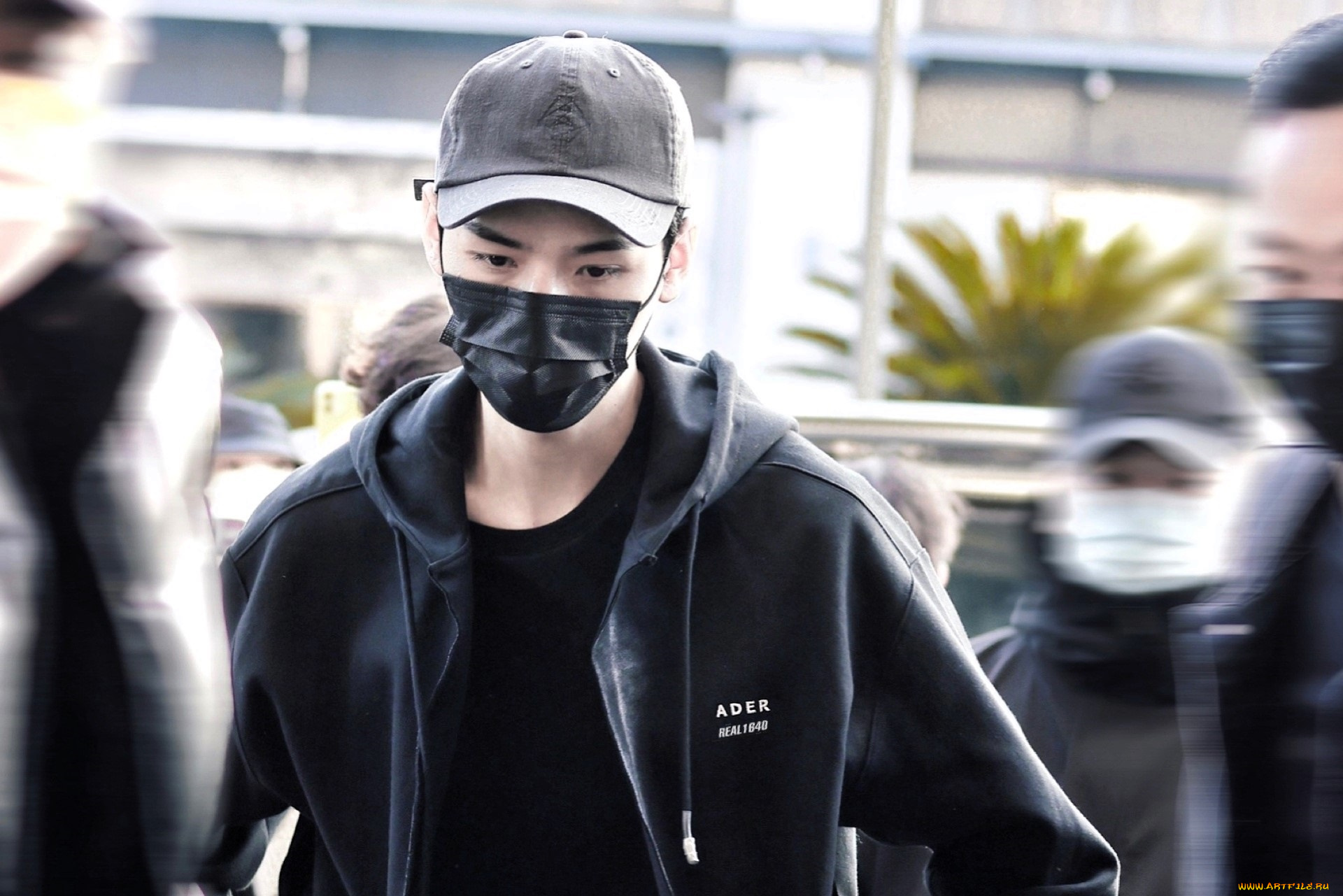 мужчины, gong, jun, |, simon, gong, актер, маска, кепка