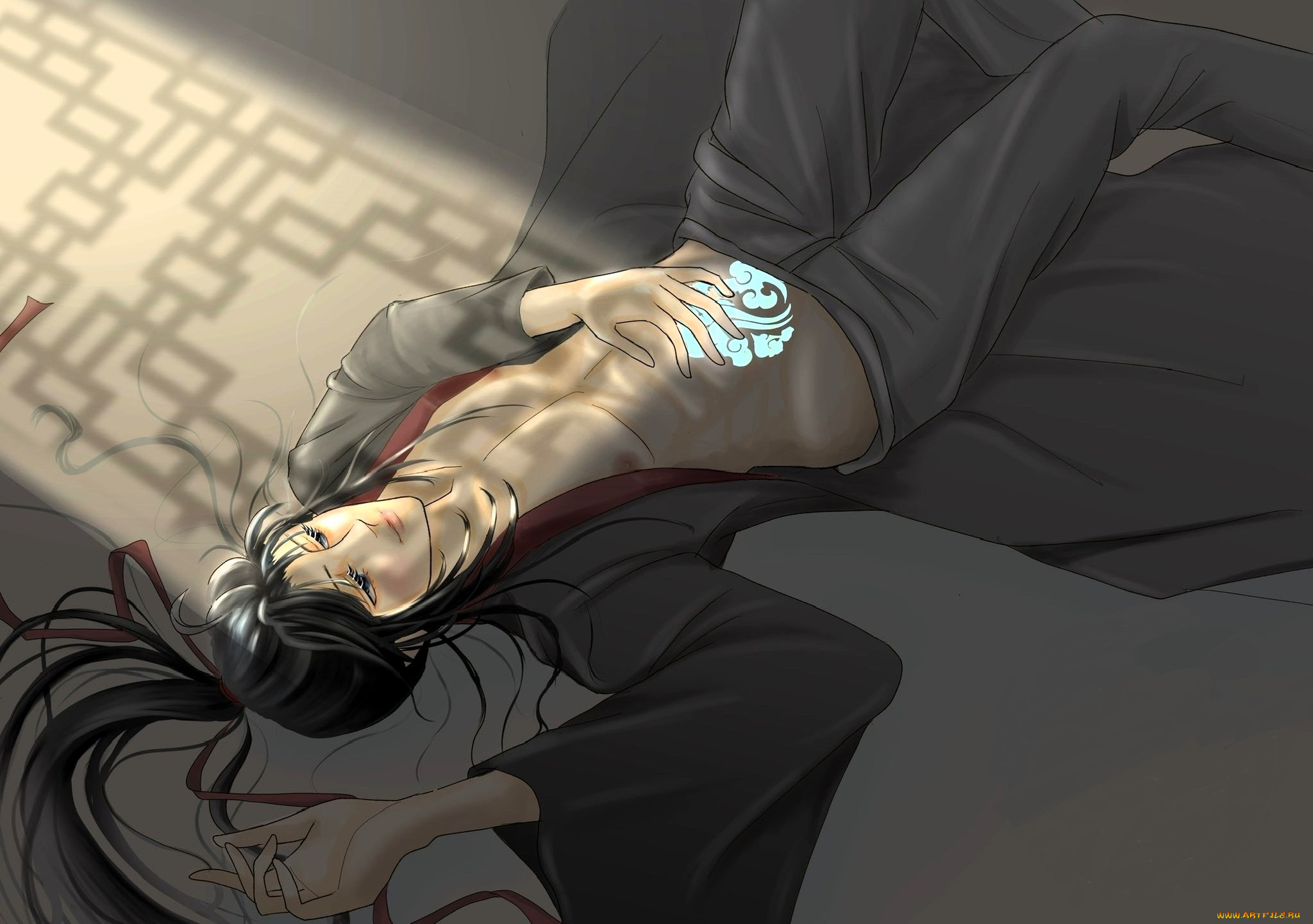 аниме, mo, dao, zu, shi, вэй, усянь, знак, пол